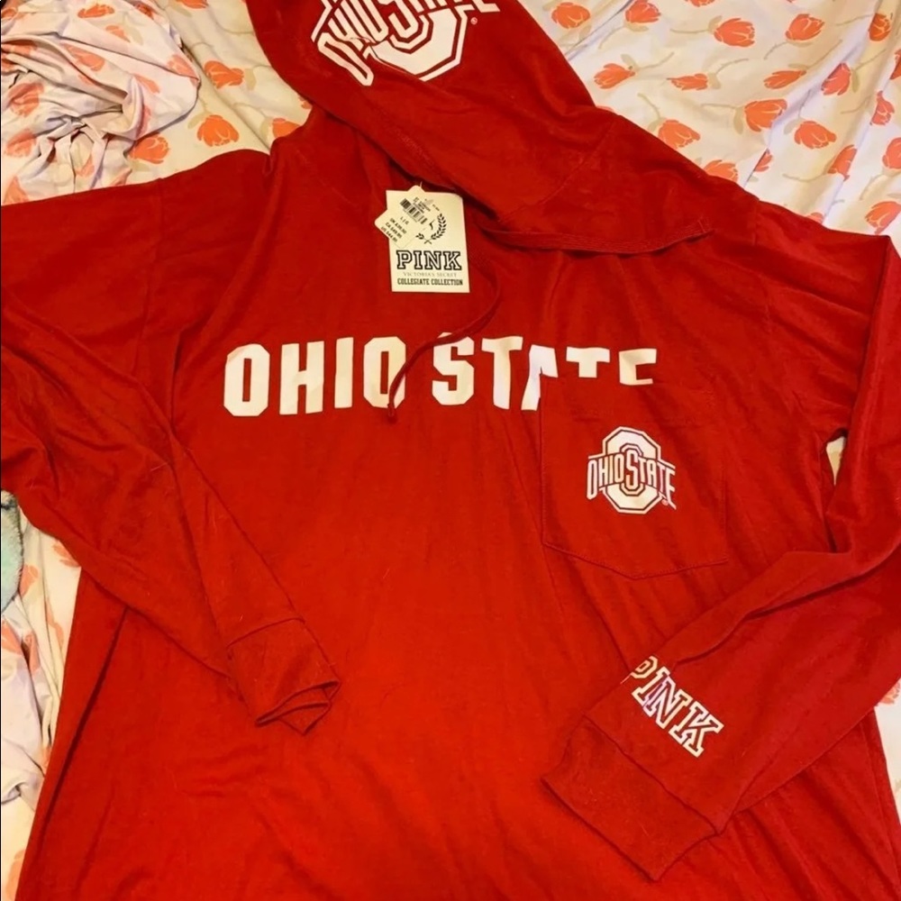 PINK Ohio state hoodie NWT